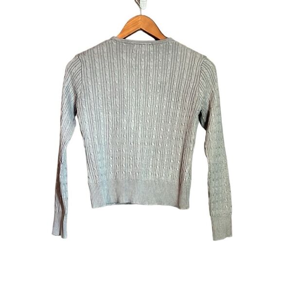 Danier grey cable knit cardigan. Size small - Picture 7 of 7
